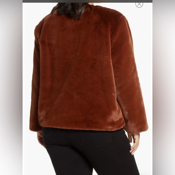 Anthropologie A+ Sanctuary starry night faux fur jacket NWT size 1X - Picture 11 of 12